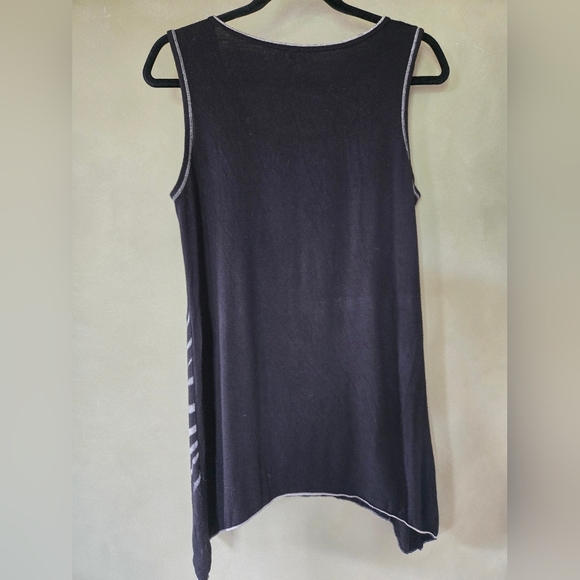 Edista | Zebra Print Tank Top with Rhinestone details, Size M - Picture 5 of 5